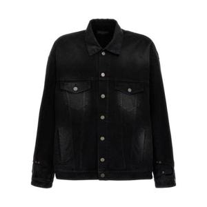 26 SS 발렌시아가 디컨스트럭티드 스트레이트 헴 데님 자켓 767943TNW11