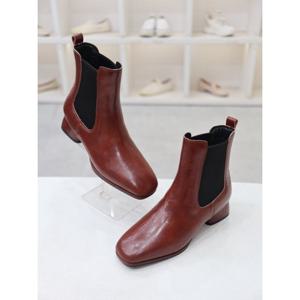 [코디엘루]소가죽 캐주얼 여성 첼시 앵클 부츠 4cm CDMD501066