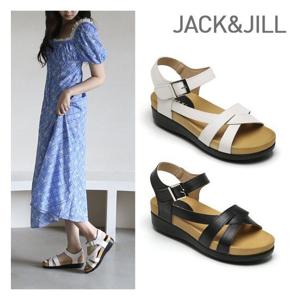 [잭앤질]잭앤질 소가죽 찍찍이 쿠셔닝샌들(JB3411)