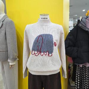 르피타 DP01 코끼리자수 반목니트 L254USWC17