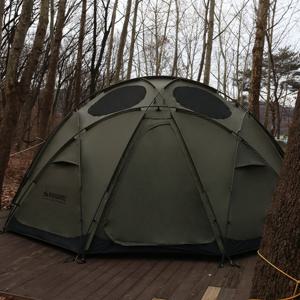 [KEEP]하이그라운즈 캠핑 하프문 돔 대형 장박 그늘막 리빙쉘 쉘