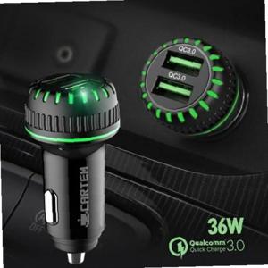 듀얼포트 QC 3.0 차량용 고속충전기