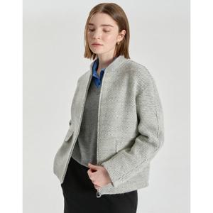 닥스 여성 26SS 브랜드위크그레이 보카시 울알파카혼방 스탠카라 자켓 DLJA6A101G2