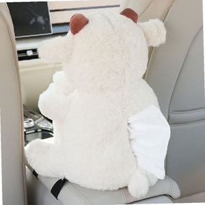 차량 2in1 인형 휴지통 겸 티슈케이스