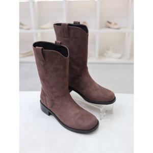 [코디엘루]스웨이드 베이직 캐주얼 미들 부츠 4cm CDMD501070-1