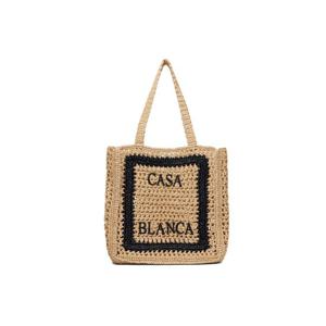 카사블랑카 토트백 베이지 라피아 토트백 261195F049001