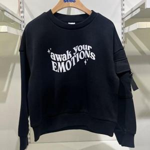 에스핏 HC21 오버핏 소매포켓 맨투맨 SJY711FKRT02