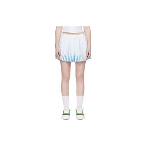 카사블랑카 미니스커트 화이트 테니스 프린트 레이서 미니 스커트 261195F090001
