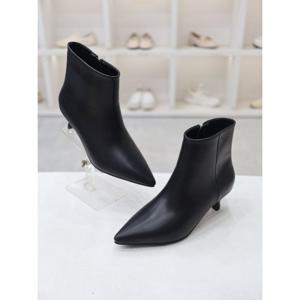 [코디엘루]심플 캐주얼 여성 숏 앵클 부츠 힐 4cm CDMD501123-1