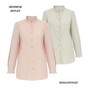 [미니멈]MD 하프넥  스트라이프 코튼 블라우스 MD MMZAGWB1920 M