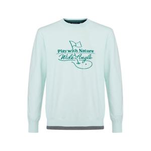 [와이드앵글]남성 CO 배색 인타샤 라운드넥 스웨터 M WMP26K91LT