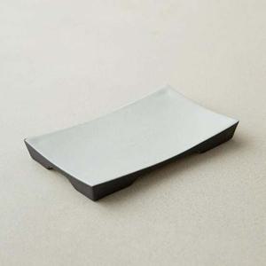 이천도자기 노바 화이트 다듬이 직사각접시 소 20cm 식기 그릇 플레이트 대접시