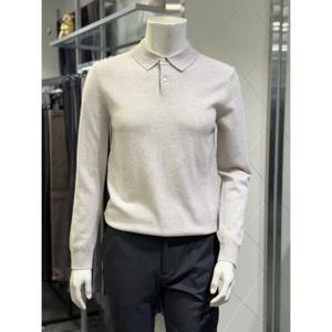 BASSO 세이브존01 크림 울 베이직 카라 니트 BSZ4WT84A