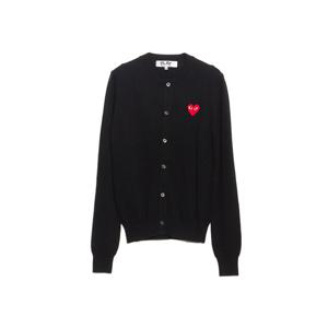 26SS 레드 와펜 브이넥 가디건 블랙 AX-N007-051-1