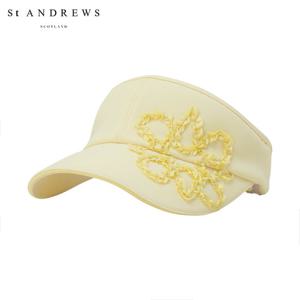 [세인트앤드류스] 여성 별 로고 프릴 자수 썬바이저 821F1CP052_YL