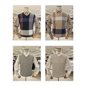 닥스조끼 양말증정 DMP1SWVE201-I1 4종택1 26년 S S V넥 베스트