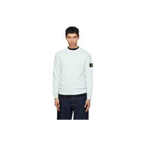 스톤아일랜드 스웨트셔츠 블루 6100060 오가닉 코튼 플리스 스웨트셔츠 261828M204010