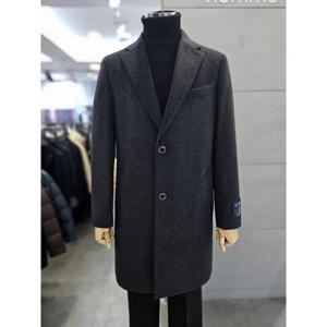 바쏘옴므 세이브존03 바쏘옴므 남자  100% 차콜그레이 체스터 코트 WSAGZ4CA08A