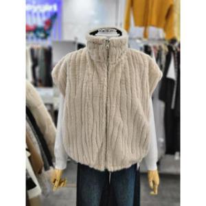 밸리걸 세이브존01 하이넥 퍼 리버시블 퀼팅 집업 베스트 817680