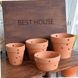 모던 브라운 타공 토분 타공 분재형 D16 16x8cm