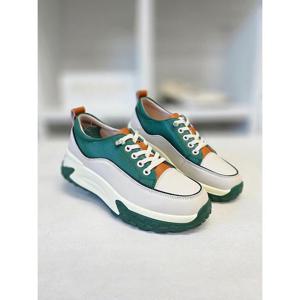 노튼 세이브존06 레이나 여성 소가죽 밴딩 스니커즈 운동화 C-H380