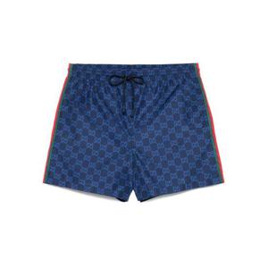 구찌 남성 네이비 사각 수영복 815602 XHAJ34735