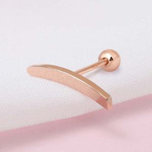 14K 금침 베이직 스틱 로즈골드 피어싱