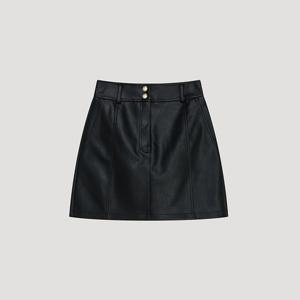 [시스티나]레더 더블 버튼 숏 팬츠 AWWSPP11010