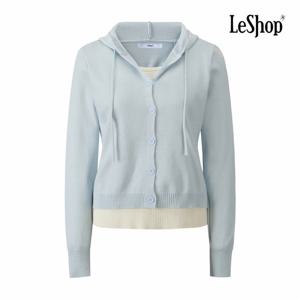 [르샵] 배색 레이어드형 후드 버튼 니트 (BQ1KP035A)