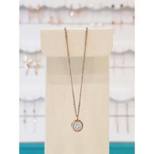 볼라레 세이브존01 선물박스 폴인러브 다이아 5부 써지컬스틸 목걸이 ssn669