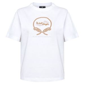 [와이드앵글]여성 CO 아트웍 반팔 라운드 티셔츠 WWM26292W2