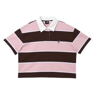 캉골 우먼스 럭비 티셔츠 2840 핑크 KSEWST28400