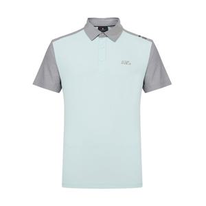 [와이드앵글] 남성 TO 톤온톤 배색 반팔 폴 로 티 WMM26293LT