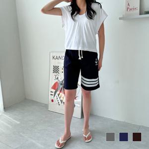 비욘드라이프 USA 닻 5부 면 반바지 230416