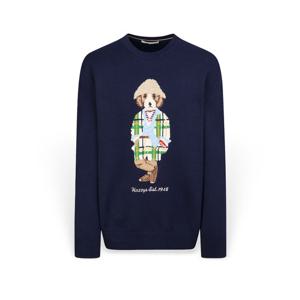 [헤지스] 남성 캐릭터 자수 긴팔니트 HZSW6A234N2