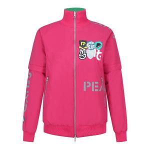 M 파리게이츠골프자켓 NQC 521E1JSA01_PK 여성 리버서블 소매 탈착 패치 점퍼