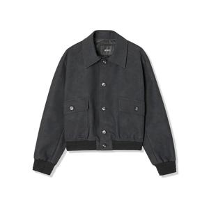 [애드호크]여성 인조가죽 크롭 점퍼 HB2LE51_DJ-1