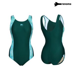 여성 실내 지오메트릭 U백 원피스수영복  LS2G805_MN_MA