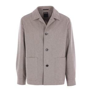 에르메네질도제냐 토프 울 클래식 칼라 오버셔츠 재킷 1DHAQ0 2