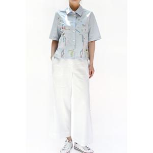 [비꼴리끄(여성)]린넨 블랜딩 와이드 팬츠 B242WS1050