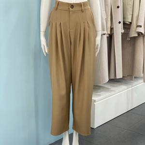 [클리지]뒷밴딩 핀턱 와이드 통 슬랙스 팬츠 CQ2WPT02