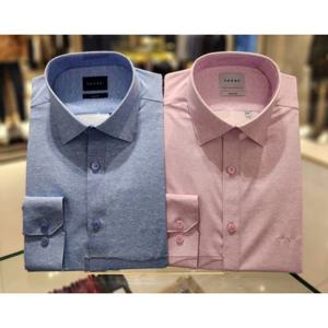 (예작)26년 신상품 남자 냉감ICE FSBS172 폴리스판 프린트 슬림핏긴팔와이셔