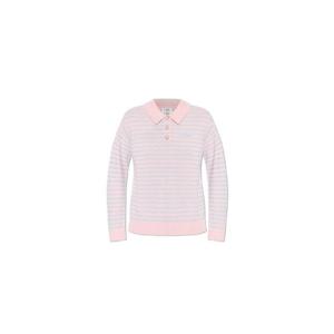 카사블랑카 로고 자수 스트라이프 니트 폴로 셔츠 WSP26KW1236 01PINK TP973552279