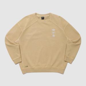 엄브로긴팔티 NQK UQ121CFS11-SND 웨이파인더 가먼트다잉 맨투맨 / SAND