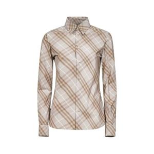 26 SS 버버리 롱슬리브 체크 패턴 버튼 패스닝 셔츠 8115964