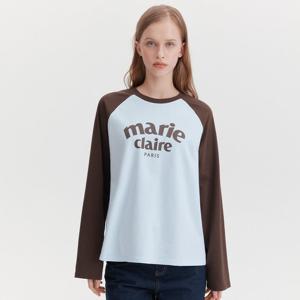 [마리끌레르] [정가59,000원] 아치 로고 래글런 롱슬리브(MAGALS07MSB)