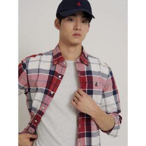 [신상5%OFF][빈폴멘] 캐주얼 멀티 체크 셔츠 레드 (BC6264C156)