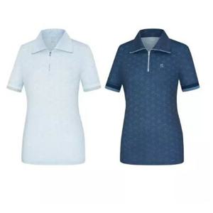 [콜핑]LD18 여성 여름 냉김소재 와이드카라 반팔티셔츠 KWT4960W