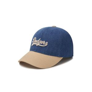 MLB모자 JQT 3ACPVD24N-07INS 컬시브 레터링 데님배색 언스트럭쳐 볼캡 LA다저스