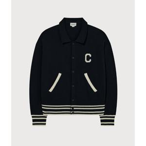 커버낫 C 로고 니트 바시티 자켓 B1 CO2601KT03 NA